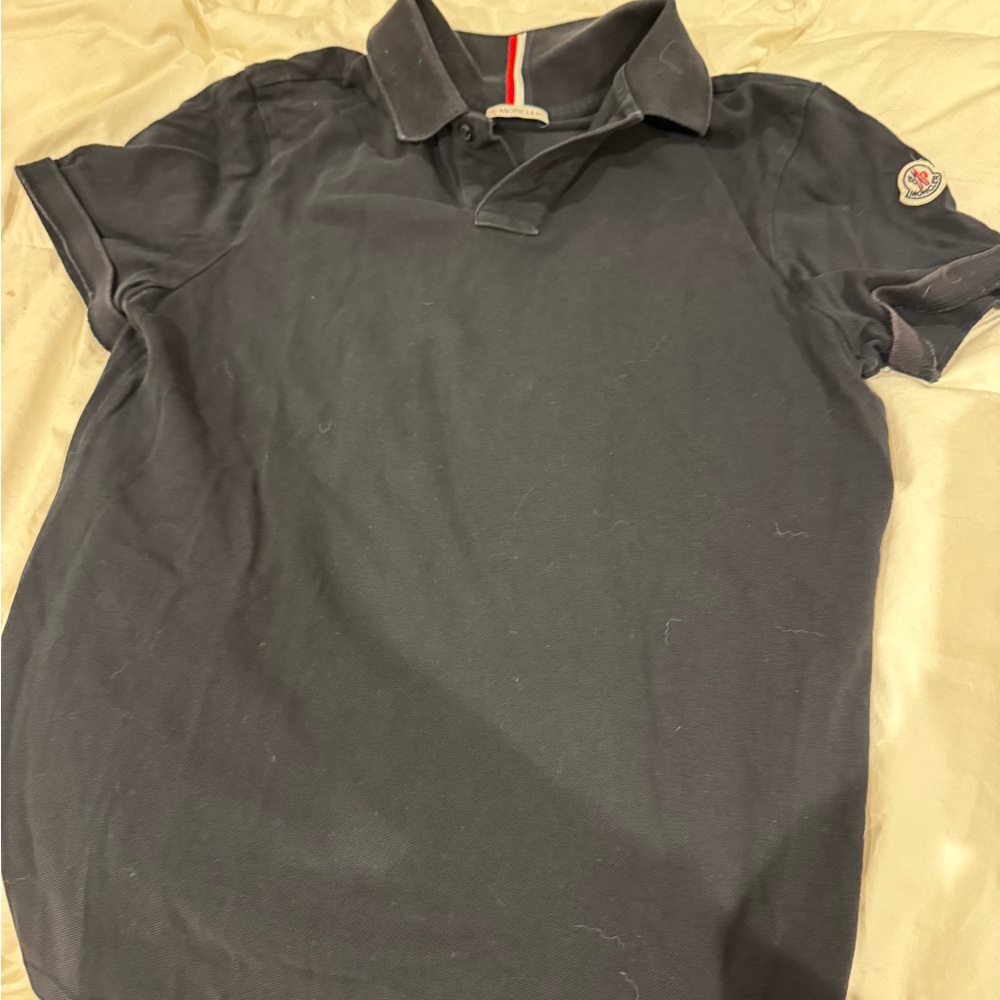 Moncler Black Polo Shirt Classic Design